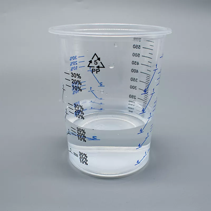 600ml डिस्पोजेबल PP पेन्ट मिक्स कप