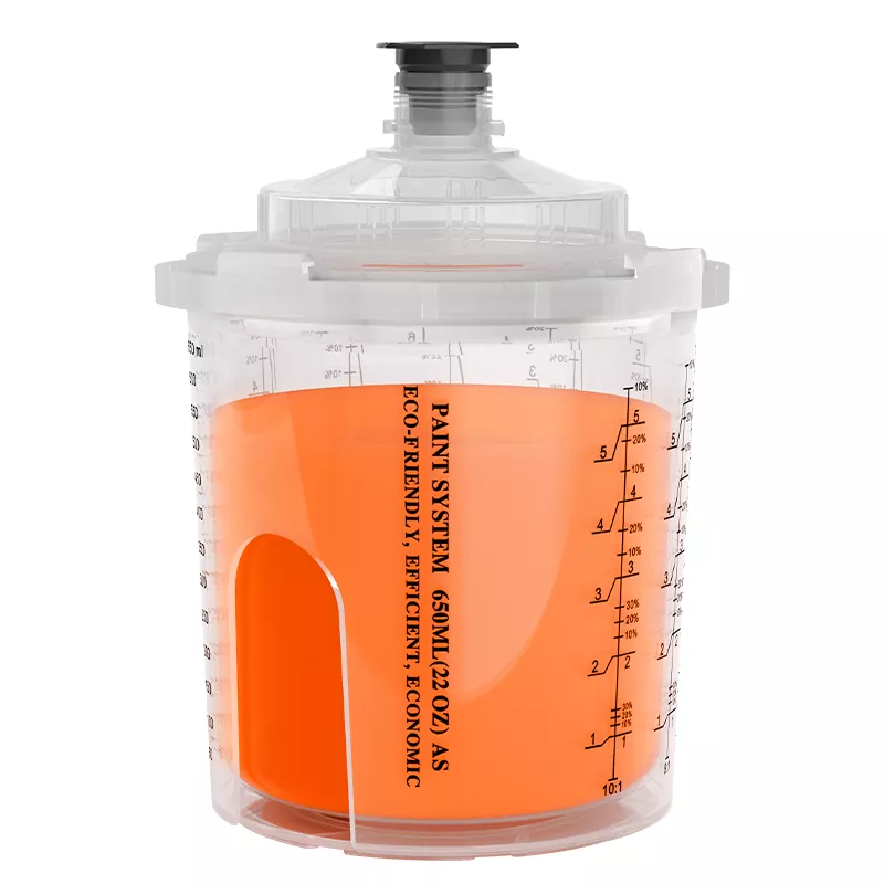 650ml डिस्पोरिश योग्य स्प्रे बन्दुक कप